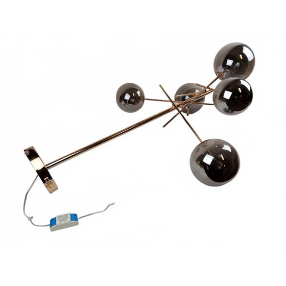 Image 1 of Lucide Design Hanglamp – Goud met Rookglas (6-lichts)
