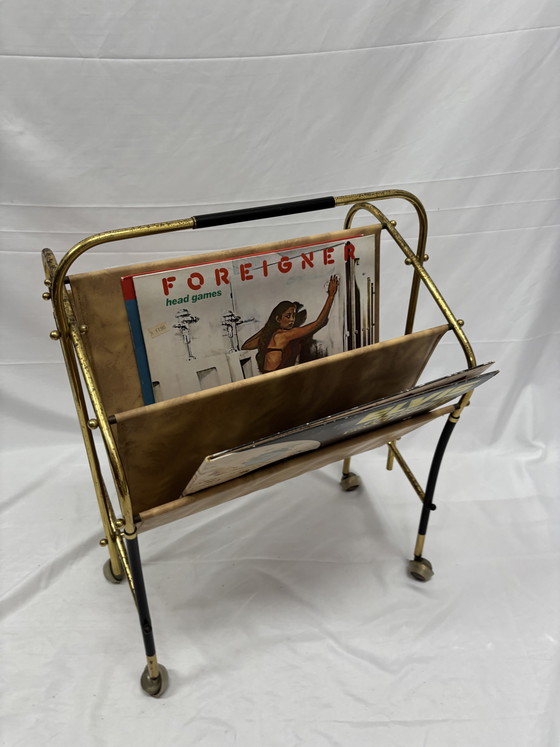 Image 1 of Portariviste vintage in ottone, design degli anni '50 di Cesare Lacca