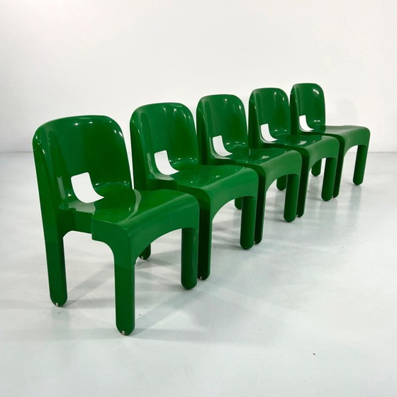 Image 1 of Sedia Universale modello 4868 verde di Joe Colombo per Kartell, anni '70