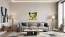 Dekorativer Rahmen "Chanel forever" - 60x60 Cm - (Leinwand oder Dibond Aluminium)