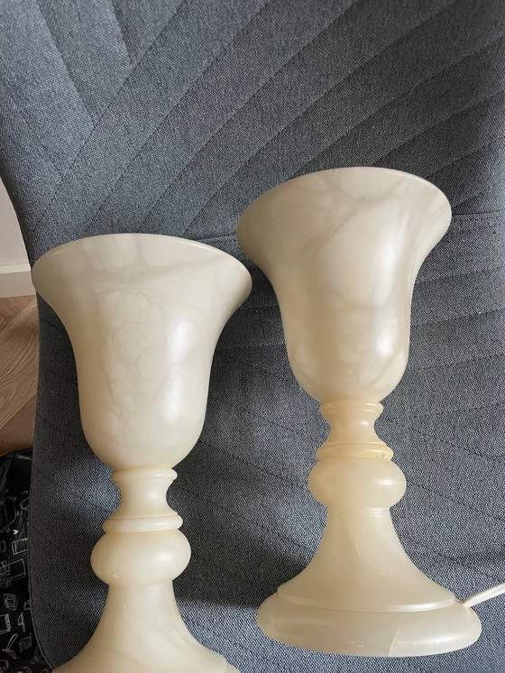 Image 1 of 2x Alabaster table lamp from Massive