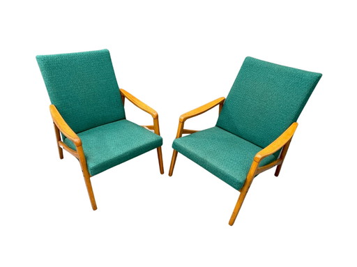 Paar Mid Century Sessel von Jiří Jiroutek für Interiér Praha, 1960er Jahre