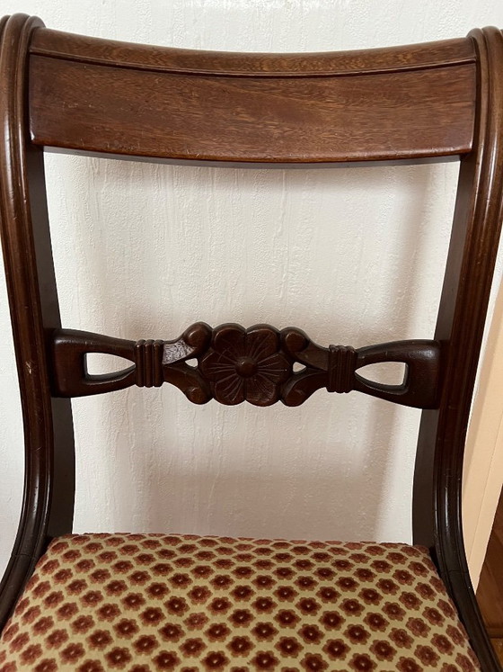 Image 1 of 4 sedie da pranzo classiche in mogano