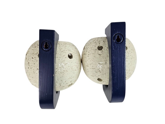 Image 1 of Apliques de pared (2) - arcilla chamota - Space age - mediados del siglo moderno - años 70