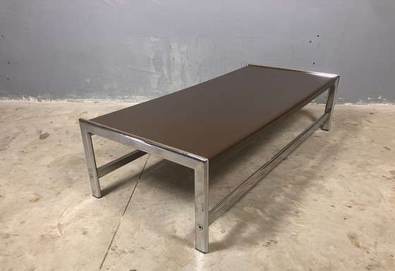 Image 1 of Tavolino da caffè vintage cromato marrone