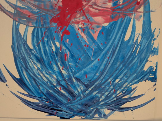 Image 1 of Painting of abstract lillies 