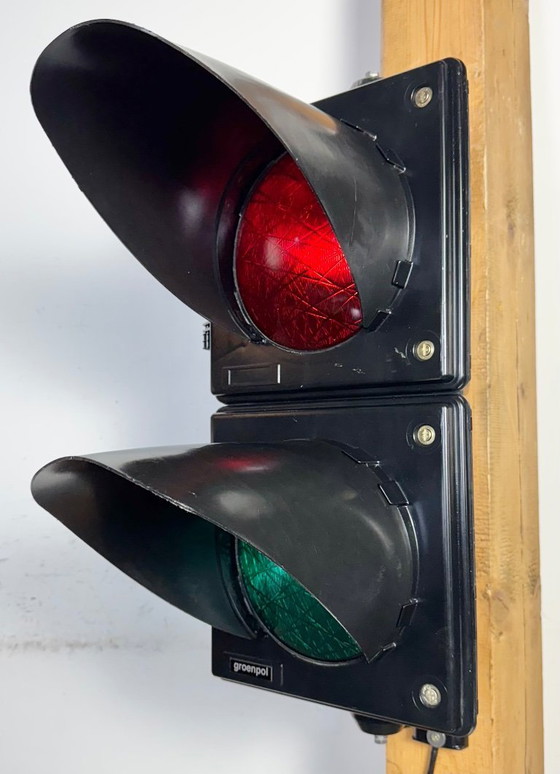 Image 1 of Feux de circulation industriels vintage, années 1980