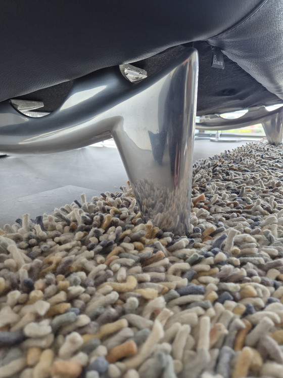 Image 1 of Divano a 3 posti Leolux blu cobalto