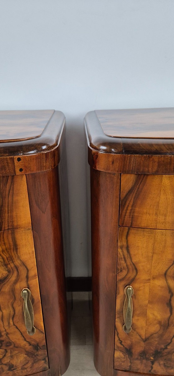 Image 1 of Mesitas de noche Art Déco Emiliani de 1928