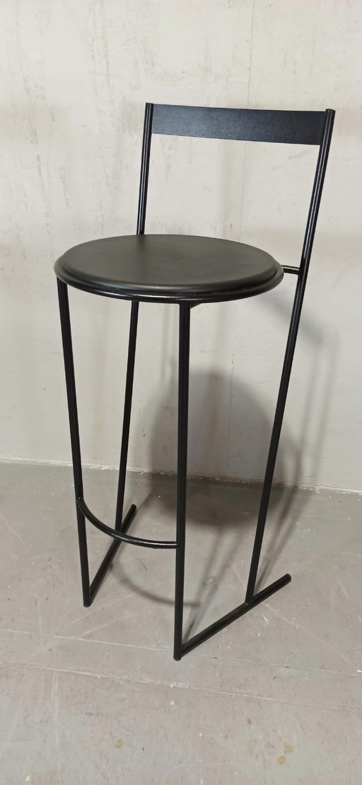 Emilio Nanni for Fly Line Musmé postmodern bar stool 