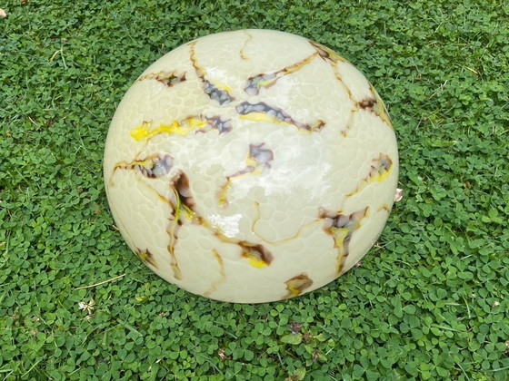 Image 1 of Vintage XXL marbled ceiling lamp ceiling light Gispen