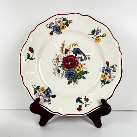Set of 8 "Agreste" Sarreguemines Dinner Plates, 20th Century – Crockery, Ceramic (photo 3 of 11)