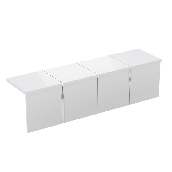 Image 1 of Urban Meuble White Glossy square coffee table, table top with free combination UVVEDS
