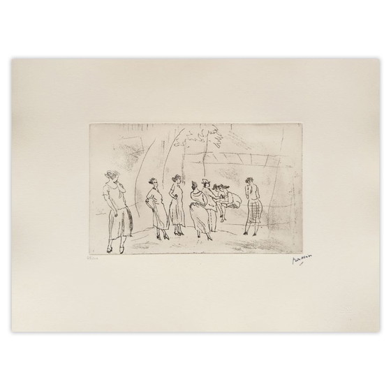 Jules Pascin Radierung Dans un Square 1980 – Lithographien & Drucke, Paper (photo 4 of 5)