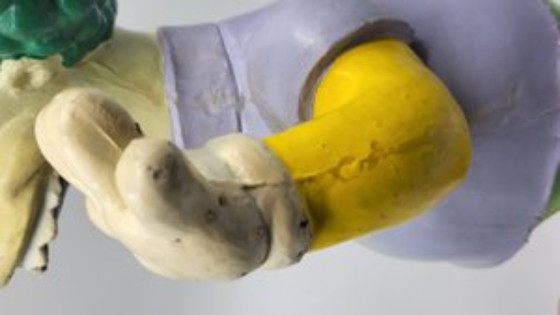 Image 1 of Die Simpsons Latexfigur Krusty der Clown