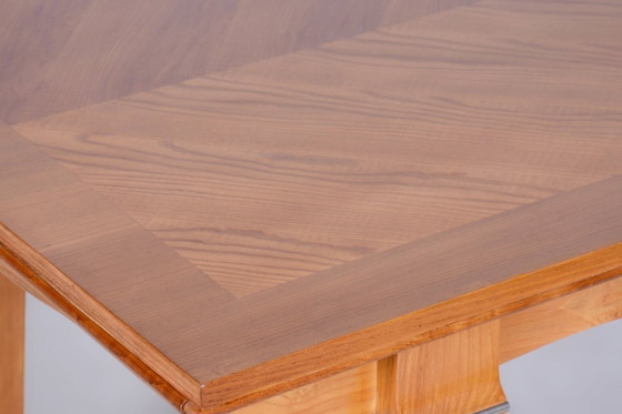 Restored Art Deco Folding Table, by J. Leleu, Oak, Spruce, France, 1920s – Dining tables, Metal, Wood (photo 12 of 18)