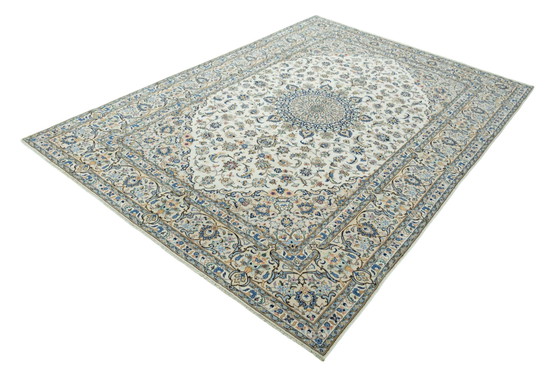 Image 1 of Tappeto orientale in sughero Kashan annodato a mano – 354 x 241 cm – Fine ed elegante – Pelo in lana di sughero