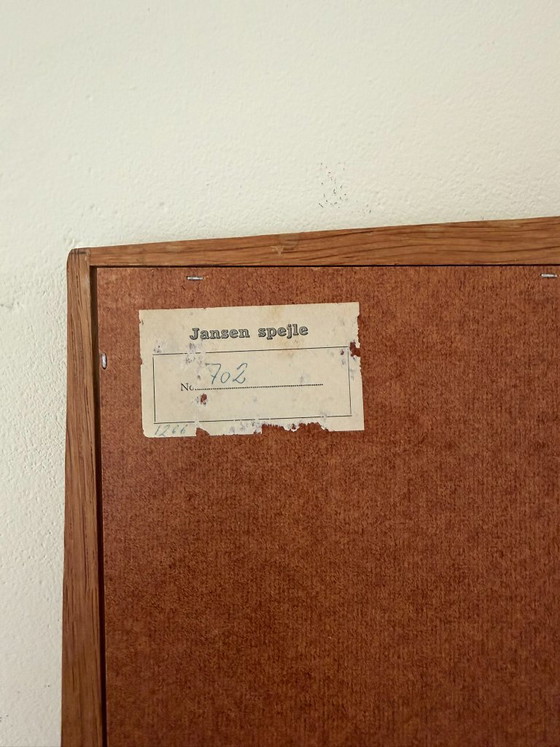 Image 1 of Miroir vintage danois Jansen Spelje en teck - Miroir du milieu du siècle