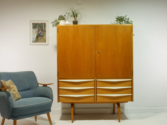 Image 1 of Vintage multi-purpose cupboard / bookcase / linen cupboard - Hellerau, Series 427/N, 1960s, Germany