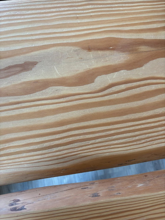 Image 1 of Op maat gemaakte opvouwbare houten bartafel op wielen