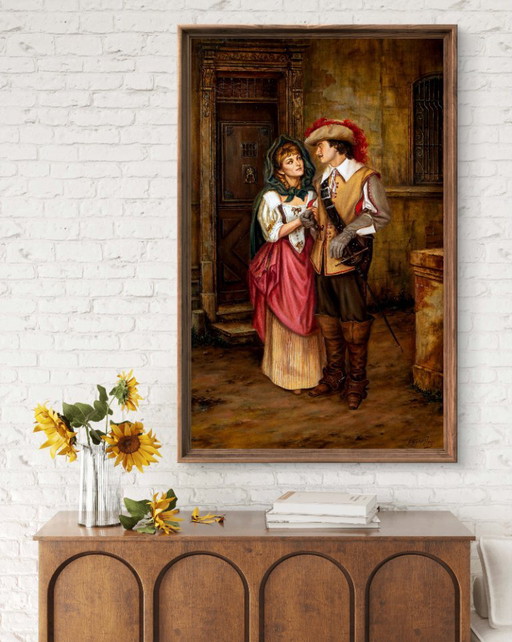 Original Oil Painting Maybe in the Future - Based on A. Dumas's "The Three Musketeers" (photo 2 of 7)