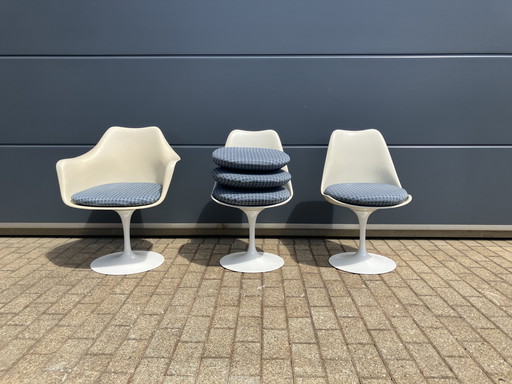 3 Original Knoll Tulip-Stühle von Eero Saarinen
