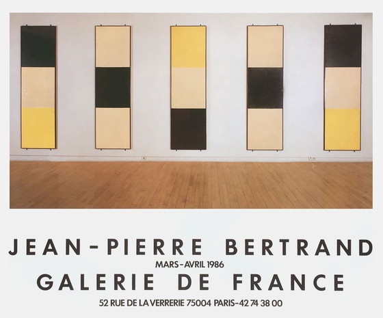 Image 1 of Jean-Pierre BERTRAND Expo 86 – Plakat der Galerie de France 1986