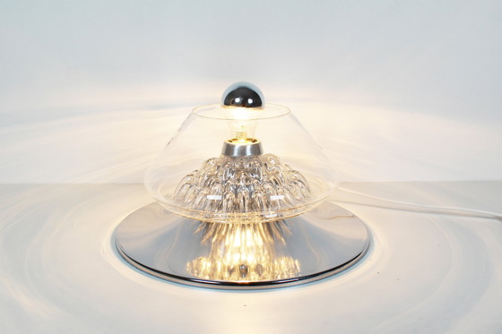 Image 1 of 1x Rare 1970's Italian glass table lamp 