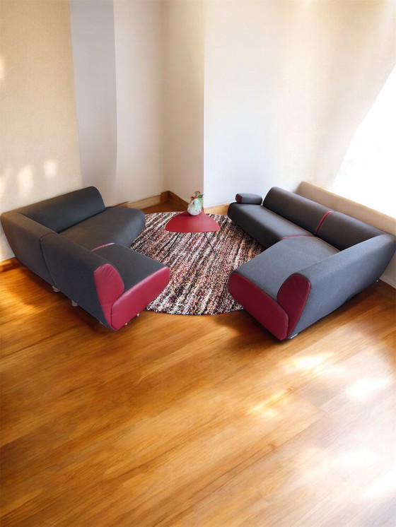 Image 1 of Leolux guadalupe fauteuil set (modulair) met salon tafel 