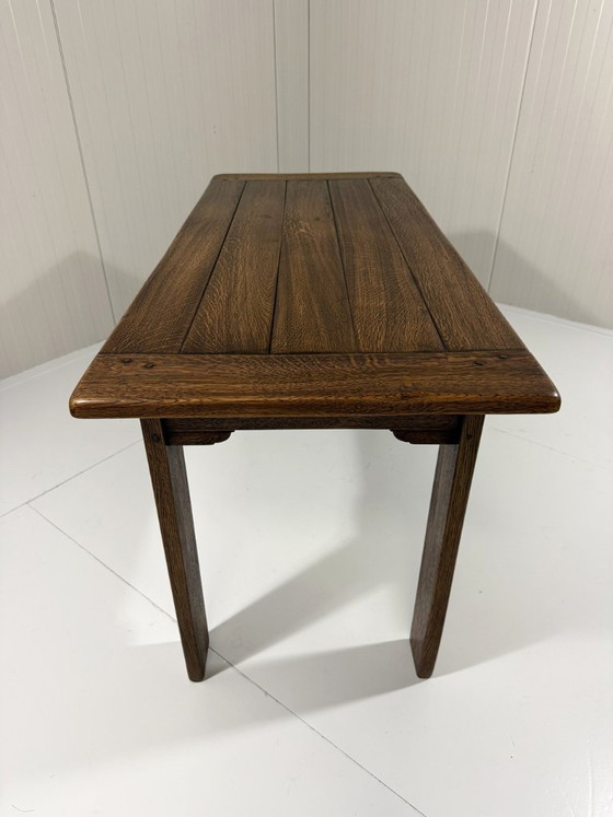 Mesa consola rústica de roble años 60, Madera, Marrón (foto 10 de 19)
