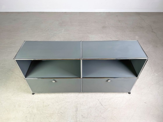Image 1 of Original USM Haller sideboard Fritz Haller 2x2 medium grey