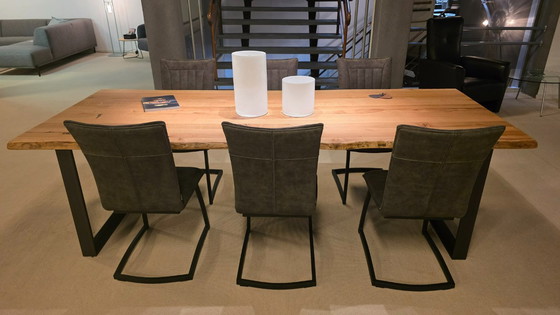 Image 1 of Tree trunk table 260x100 Oak wood