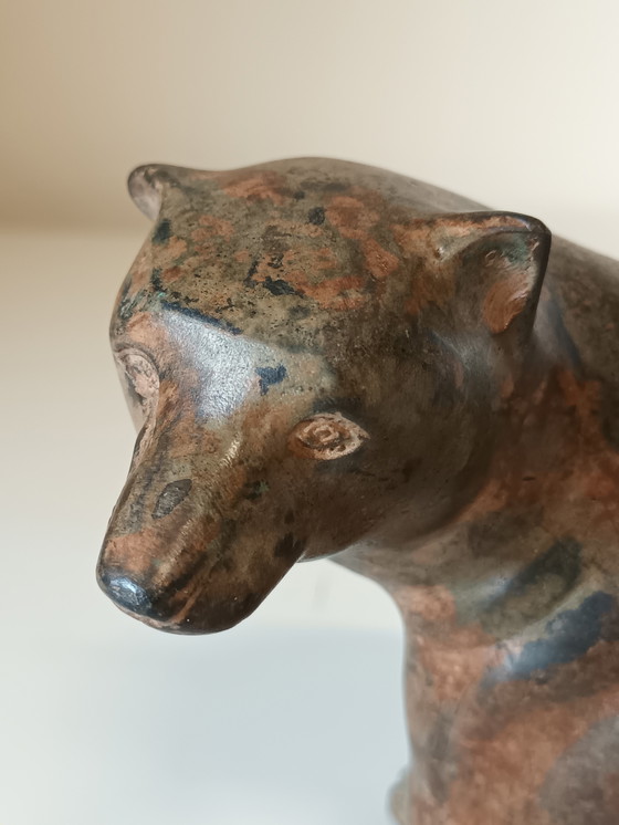 Image 1 of Orso seduto in bronzo Pierre Chenet