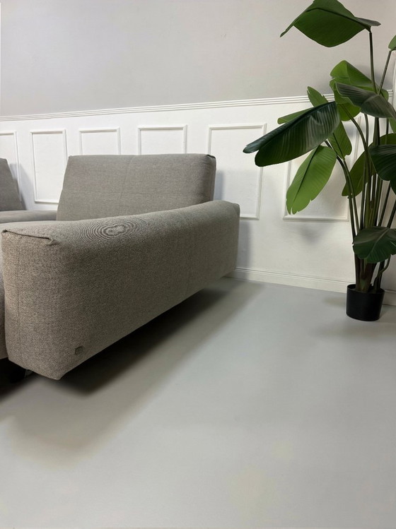 Image 1 of Canapé d'angle design Rolf Benz 50 en tissu gris