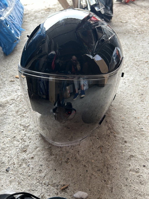 Casco jet MT Helmets nero, taglia L (59-60) – cadeaus, Textile