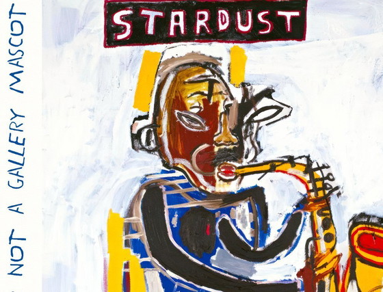 Image 1 of De saxofonist – Sterrenstof – Jean-Michel Basquiat 1983 – Poster A1 = 59,4 x 84,1 cm