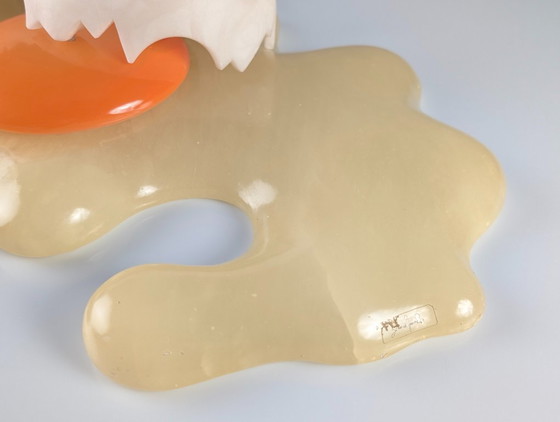 Marco Ricciardi Broken Egg Alabaster Table Lamp Sculpture, Italy, 1980s – Metal, Plastic (photo 18 of 21)