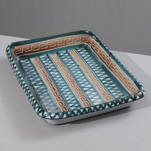 Robert Picault à Vallauris grand plat à gratin 40 cm France 1950s