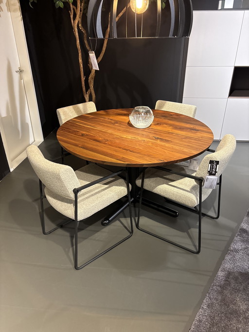 Jess noten olie ronde tafel 130