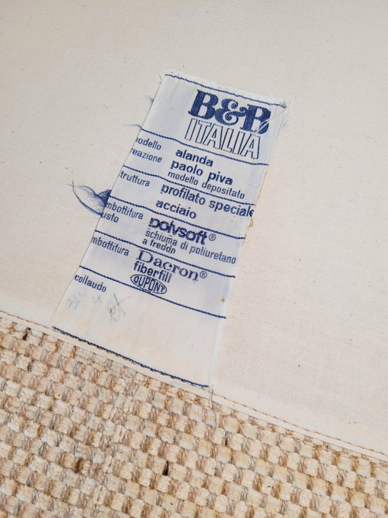 Image 1 of Italiaanse Alanda-bank uit het midden van de vorige eeuw van Paolo Piva voor B&b Italia / C&b Italia, jaren 80