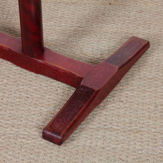 Image 1 of Rechthoekige eettafel met staand houten blad, 1980