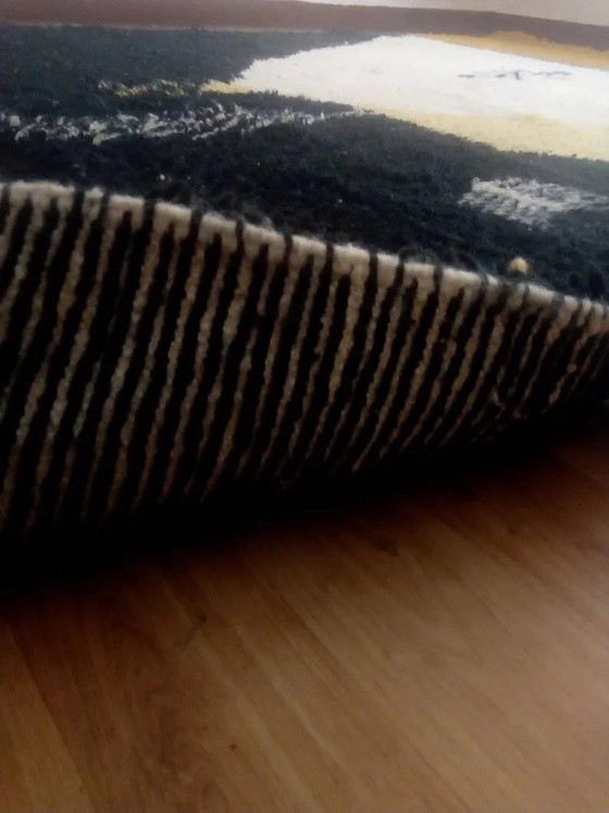 Tappeto marocchino tessuto stile Beni Ourain - motivo nero - 307 x 210 cm – Tappeti, Wool, Cotton (photo 7 of 8)