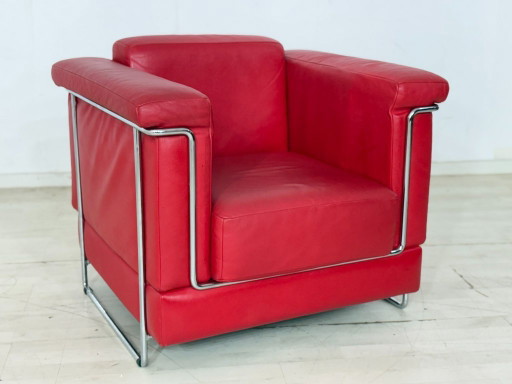 Prachtige Züco Carat leren fauteuil, rood