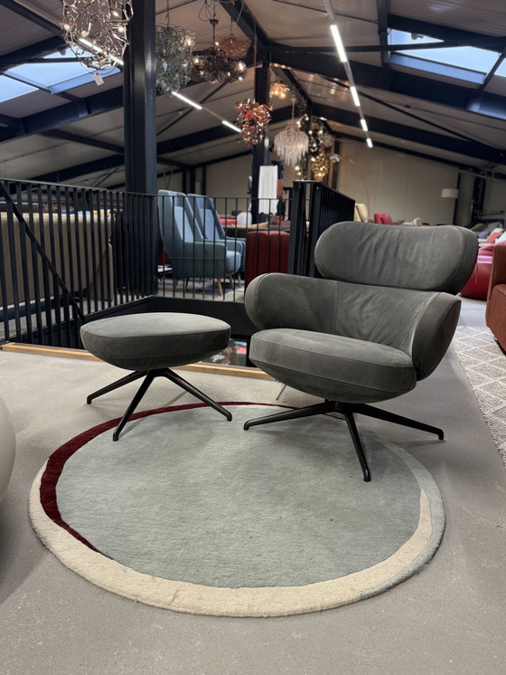 Image 1 of Poltrona Pode BiBo con Poef Neron Sesame Leather