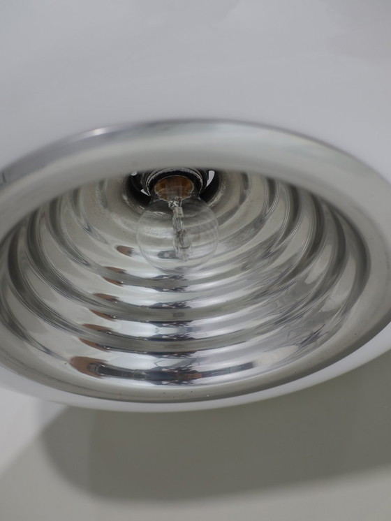 Image 1 of Lampada a sospensione nera e bianca Castiglioni Flos Italia anni '60