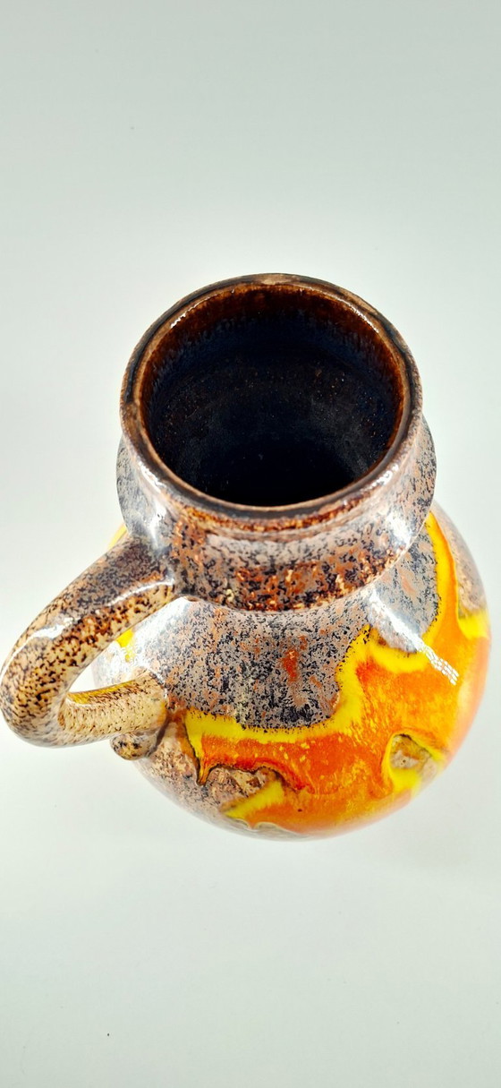 Image 1 of Large vintage West German "Fat Lava" vase (1970s)
