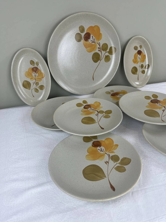 Handbemaltes Steingut Geschirr – Porcelain, Vintage (photo 3 of 9)