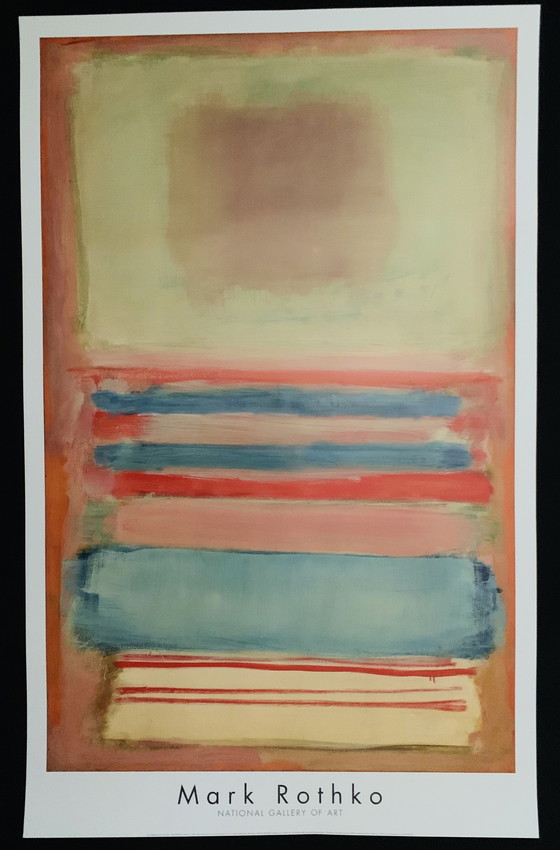 Image 1 of Marc Rothko Lithografische Print, High Quality, “No 7. (Or) No 11., 1949" 1998. Inclusief Echtheidscertificaat. In Uitstekende S