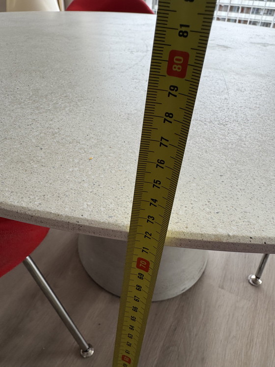 Image 1 of MDF Italia Rock Table 120cm terracotta stone chip cement