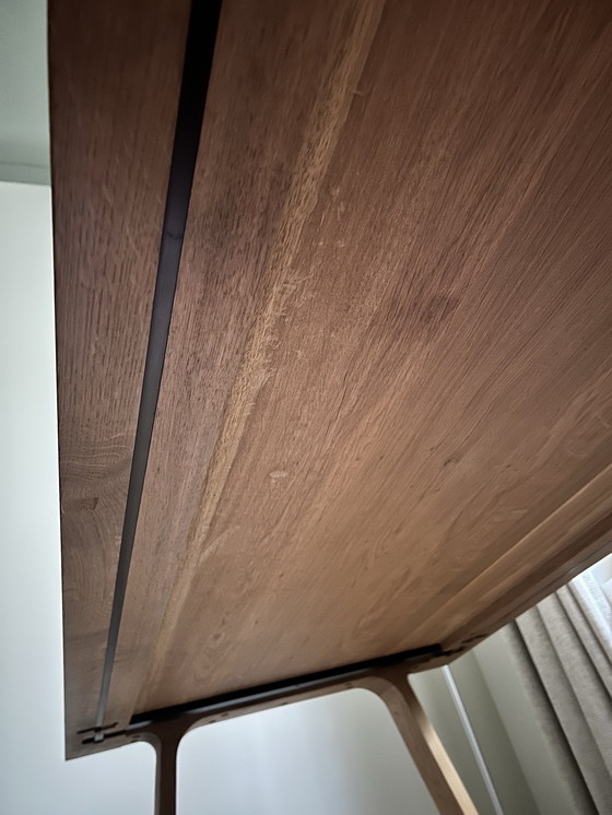 Image 1 of Massief houten lange eettafel 